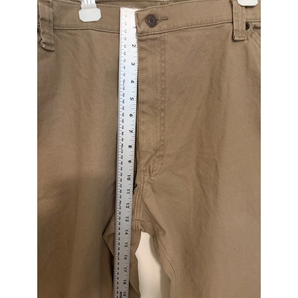 Wrangler Riggs Workwear Mens 40x32 Tan Khaki Carpenter Pants Canvas Utility EUC